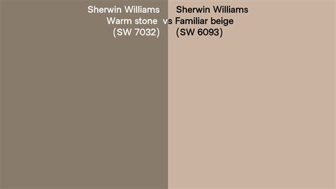 Sherwin Williams Warm Stone Vs Familiar Beige Side By Side Comparison