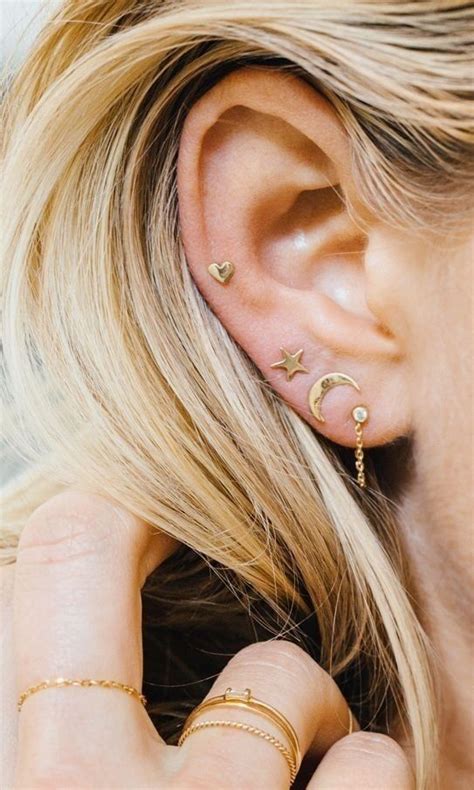 9 Gorgeous Ear Piercing Combinations To Try Now Bijoux Combinations