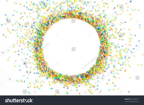 Frame Made Colored Confetti Stock Photo 770052241 Shutterstock