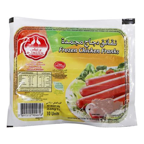 Perdix Frozen Chicken Franks 340 Gr Wholesale Tradeling