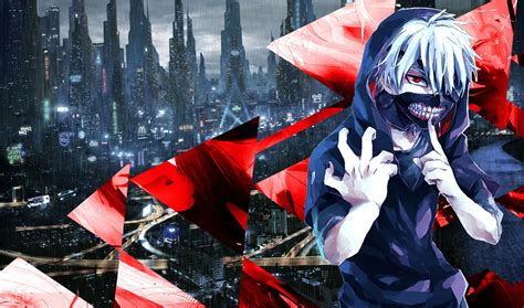 Anime wallpapers, background,photos and images of anime for desktop windows 10 macos, apple iphone and android mobile. Tokyo Ghoul, Kaneki Ken, Blue, Red, Abstract, Anime ...