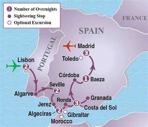 Europe Portugal Spain Map Detailed Railroads Map Of Spain And