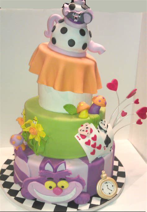 Alice In Wonderland Cake Alice In Wonderland Props Alice In Wonderland