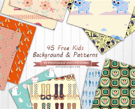 Kids Pattern Backgrounds 45 Free Seamless Designs For Projects