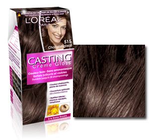 Casting creme gloss 515 chocolate glace. Photo Casting Crème Gloss l'Oréal. -Couleur soin sans am