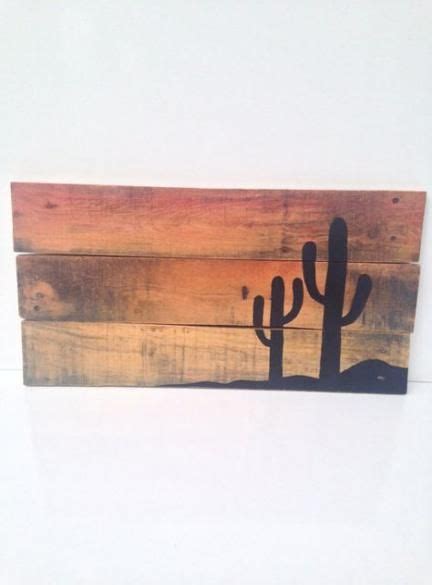 Painting Sunset Desert 18 Ideas Reclaimed Wood Art Wood Art Pallet Art