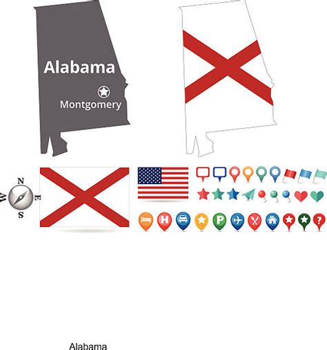 Free images of the flag of alabama. Alabama State Flag Illustrations, Royalty-Free Vector ...