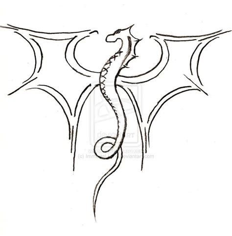 Pix For How To Draw A Cool Dragon Easy Easy Dragon Drawings Simple