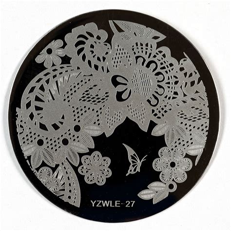 Stamping Plate Yzwle 27 Nail Art From Naio Nails Uk