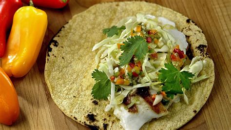 Maybe you would like to learn more about one of these? Grilled halibut soft tacos with lime-garlic vinaigrette ...