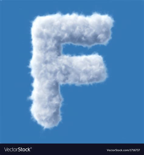 Cloud Letter Royalty Free Vector Image Vectorstock
