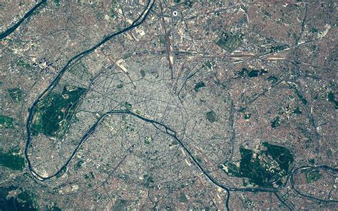 Aerial Map Of Paris