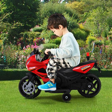 Veryke Electric Motorcycle For Kids Kids Ride On Motorcycle Red 6v