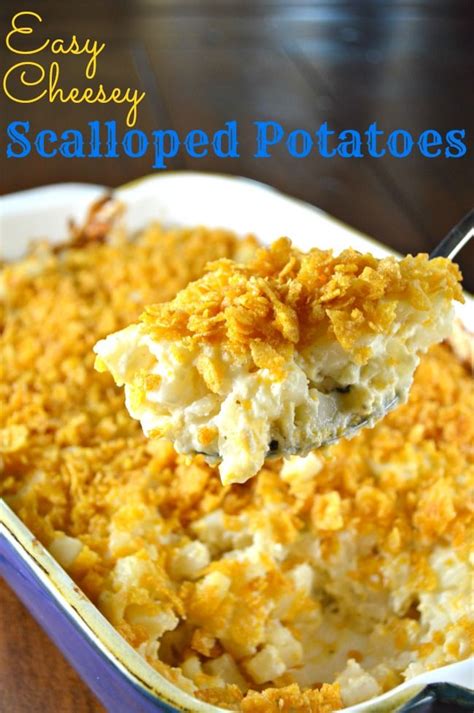 Crock pot scalloped potatoes pair well with main dishes. Easy Cheesy Scalloped Potatoes | Recipe | Potatoes