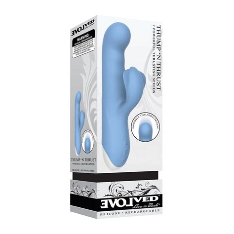 Evolved Thump N Thrust Rechargeable Dual Stim Blue