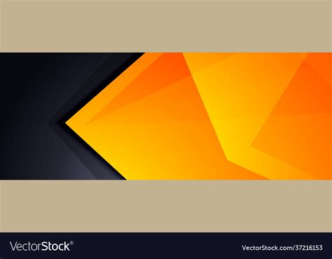 Black And Yellow Abstract Modern Banner Design Vector Image