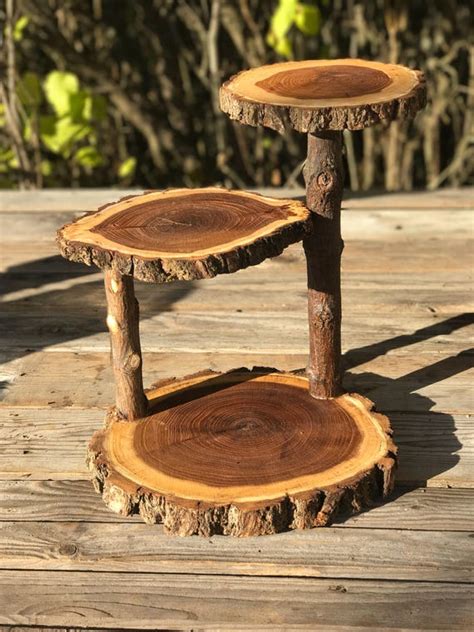 How To Make Rustic Wood Cake Stand ~ Easy Schwartz