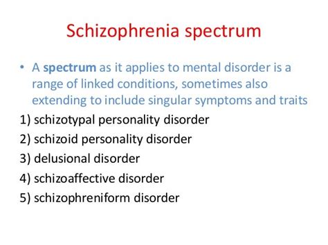Schizophrenia Spectrum Disorder