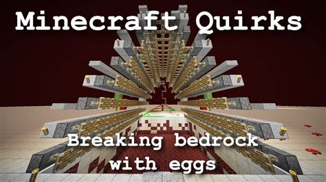New items added to the game include: Minecraft: Breaking bedrock with multiple dragon eggs. In ...