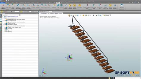 Zw3d Par Gp Software Créer Un Escalier Youtube