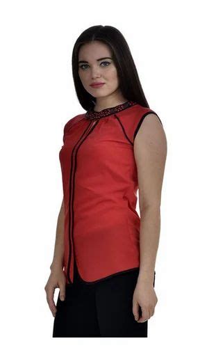 Womens Red Color Casual Top At Rs 2199piece Girls Casual Top In