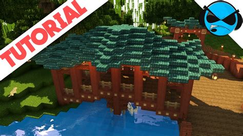 Minecraft How To Build A Japanese Bridge Tutorial Youtube