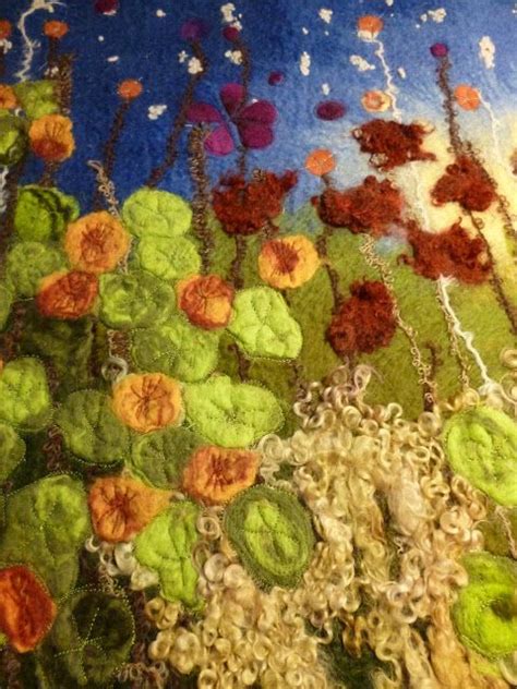 Marmaladerose Wet Felted Wall Hanging Detail Just Love These Works Of