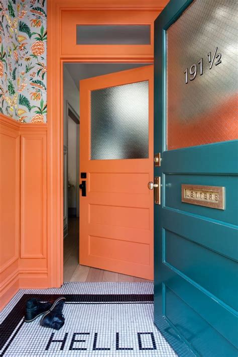 The Best Paint Colors For Your Front Door Orange Front Doors Bright