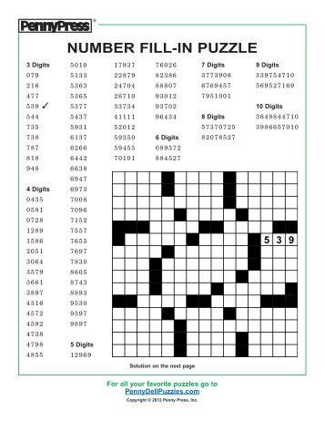 Check spelling or type a new query. Striking printable number fill in puzzles - Mason Website