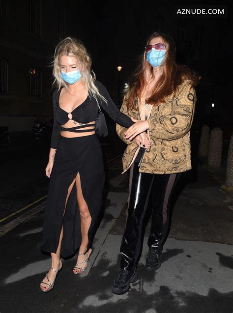 Lottie Moss And Sian Welby Are Seen At The Treehouse Hotel In London
