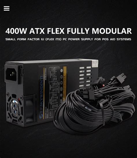 Tfskywindintl Modular Flex Atx Psu Pc Power Supply Flex Psu 350w 1u