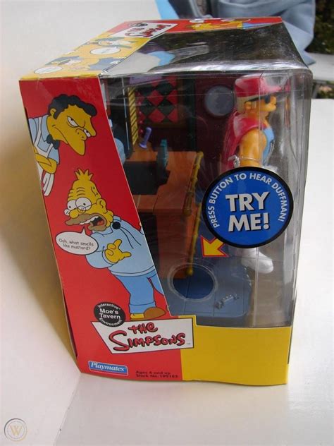 Nisb The Simpsons Playmates Moes Tavern Environment With Duffman Figure New 1962458818