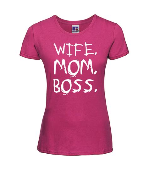Frauen T Shirt Wife Mom Boss Kreativ Manufaktur Werne