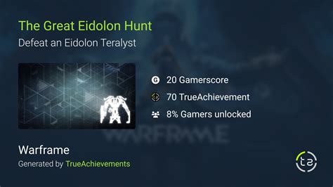 The Great Eidolon Hunt Achievement In Warframe