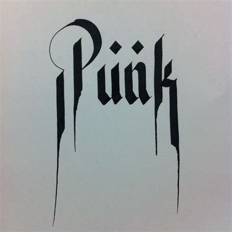 Punk Font Tumblr Punk Font Punk Art Typography Prints