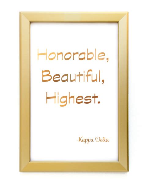 New To Sororityshell On Etsy Kappa Delta Poster Honorable Beautiful