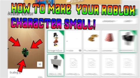 Easy Way To Become Small On Roblox Robux Package Required Mobile