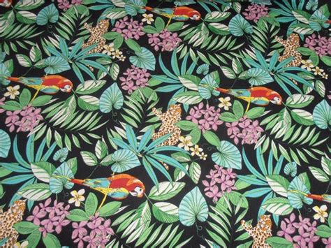 Poly Crepe Summer Cool Fabric Jungle Print 44