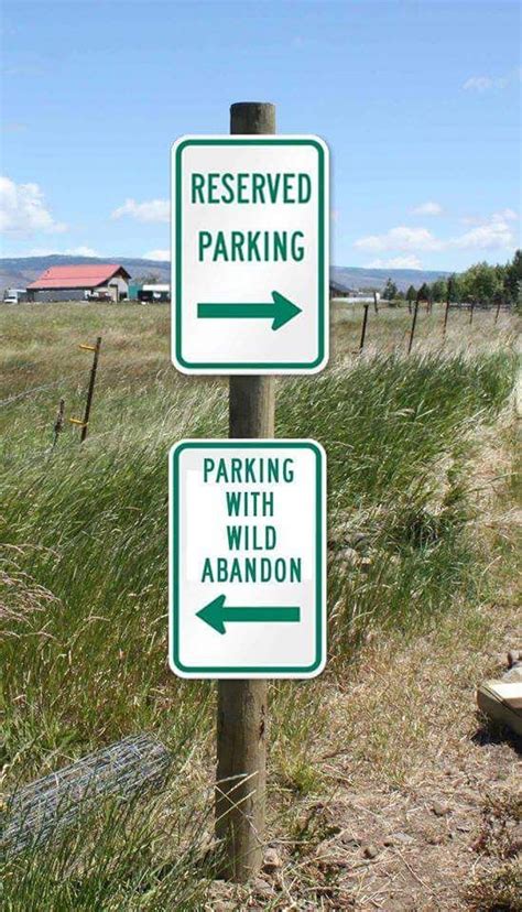 Reserved Parking Sign ~ Silly Bunt Funny