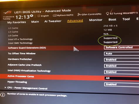 Enabling Intel Vt X Virtualiziation In Asus Motherboard