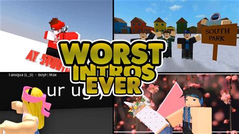 Worst Roblox Intros Youtube