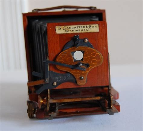 19th Century J Lancaster And Son Mahogany Plate Camera Plate Camera
