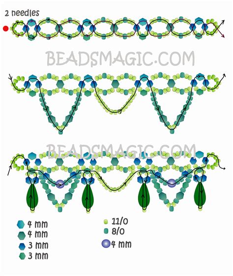 Free Pattern For Necklace Ameli Beads Magic