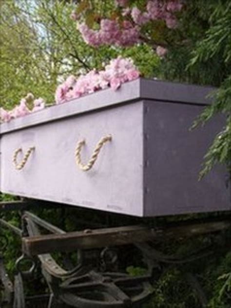 'Green' coffin made from newspaper in Gloucestershire ...