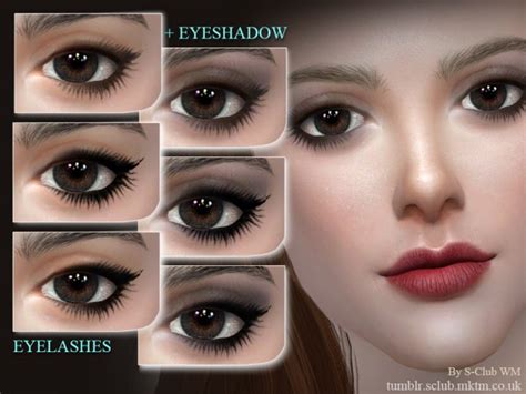 The Sims Resource Eyelashes 201709 By S Club Sims 4
