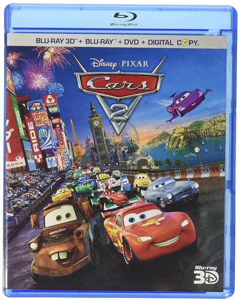 Cars 2 Five Disc Combo Blu Ray 3d Blu Ray Dvd