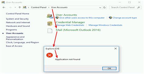 Email Windows 10 Control Panel Mail Explorerexe Appliction