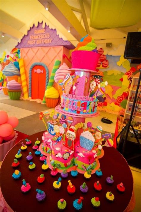 Riannes Candyland Themed Party 1st Birthday Candyland Birthday Candy Land Birthday Party