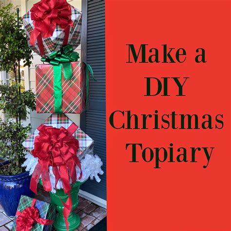 Make A Diy Christmas Topiary 1 Celebrate Decorate