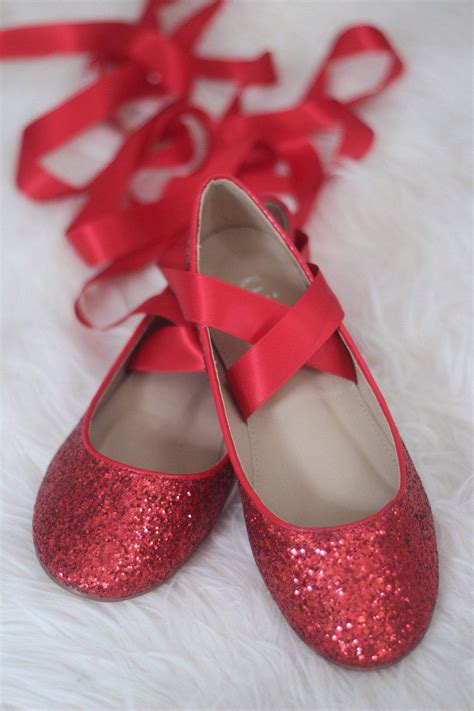 Comfy And Sparkly Allover Rock Glitter Ballet Flats With Satin